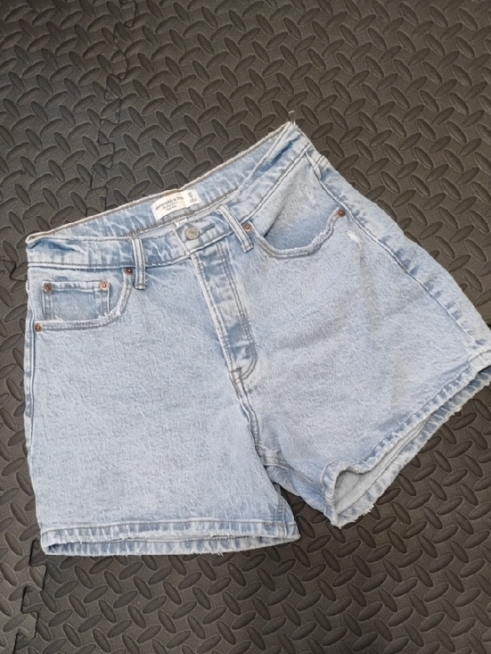 Abercrombie & Fitch Pants - Abercrombie & Fitch Light Blue Denim High-Waist Women’s Shorts